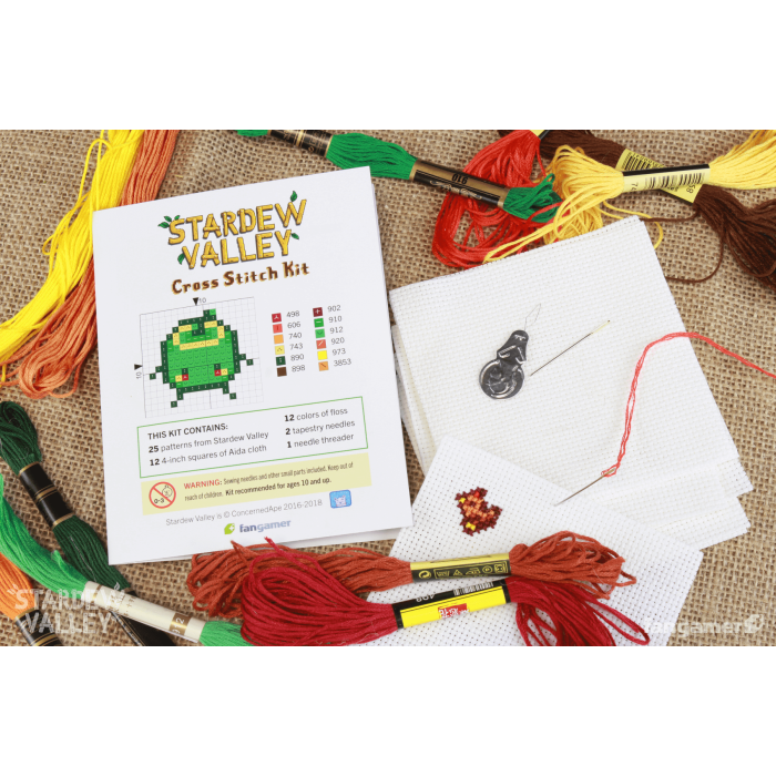 Аксессуары: Набор для вышивания крестиком Stardew Valley (Cross Stitch Kit) от Fangamer в магазине GameBuy, номер фото: 3