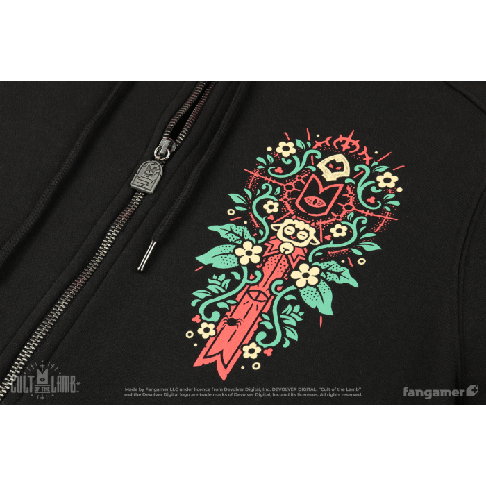 Одежда: Худи Cult of the Lamb (Deal with the Devil Hoodie) от Fangamer в магазине GameBuy, номер фото: 6
