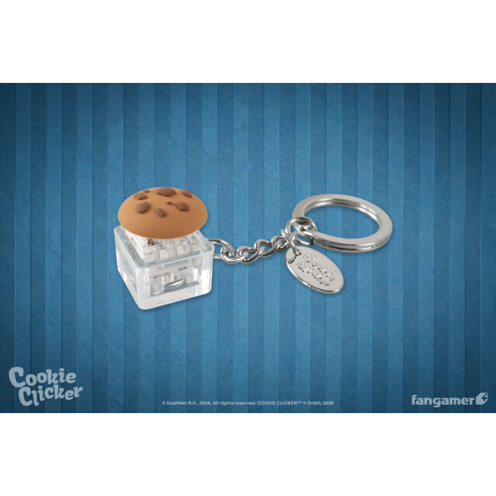 Аксесуари: Брелок Cookie Clicker (Cookie Clicker Clicker Cookie Keychain) від Fangamer у магазині GameBuy