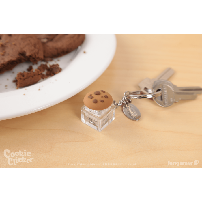 Аксесуари: Брелок Cookie Clicker (Cookie Clicker Clicker Cookie Keychain) від Fangamer у магазині GameBuy, номер фото: 4