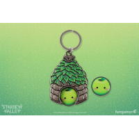 Брелок Stardew Valley (Junimo Hut Token Keychain)