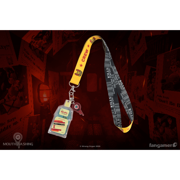 Аксессуары: Бейдж на шнурке MOUTHWASHING (Dragonbreath Keychain & Crew Lanyard) от Fangamer в магазине GameBuy