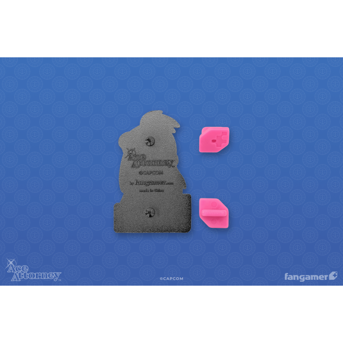 Аксесуари: Пін Ace Attorney (Snacking Ema Lenticular Pin) від Fangamer у магазині GameBuy, номер фото: 1