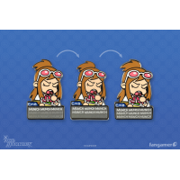 Пін Ace Attorney (Snacking Ema Lenticular Pin)