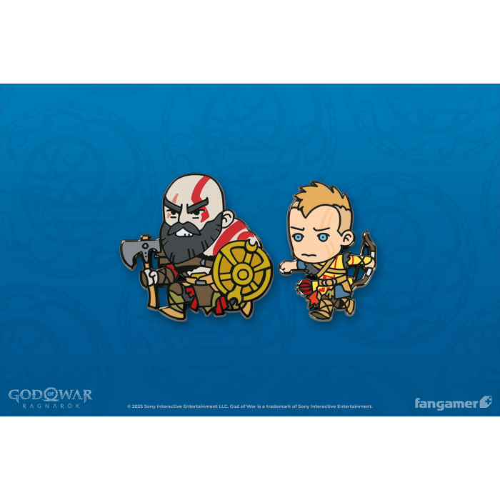 Аксессуары: Пин God of War (Kratos and Atreus Chibi Pin Set) от Fangamer в магазине GameBuy