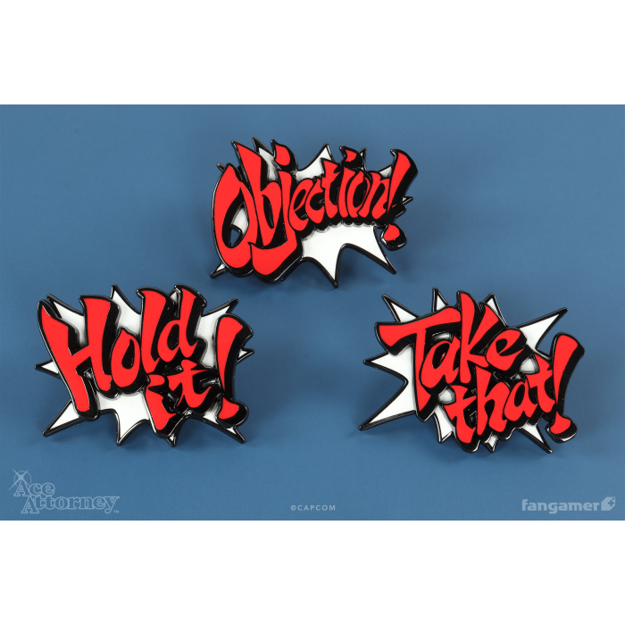 Аксессуары: Набор пинов Ace Attorney (Interjection! Pin Set) от Fangamer в магазине GameBuy, номер фото: 2