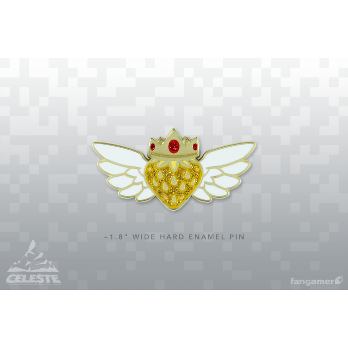 Аксесуари: Пін Celeste (Golden Strawberry Pin) від Fangamer у магазині GameBuy