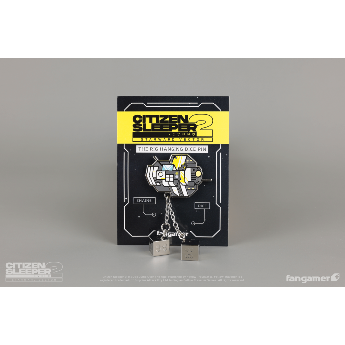 Аксесуари: Пін Citizen Sleeper 2 (The Rig Hanging Dice Pin) від Fangamer у магазині GameBuy, номер фото: 2