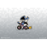 Пин DELTARUNE (Cool Bike Lancer Spinning Enamel Pin)