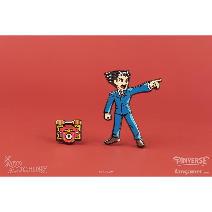 Аксессуары: Набор пинов Ace Attorney (Phoenix Wright Pin Pack) от Fangamer в магазине GameBuy, номер фото: 1