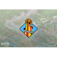 Пин RollerCoaster Tycoon (Spiral Slide Enamel Pin)