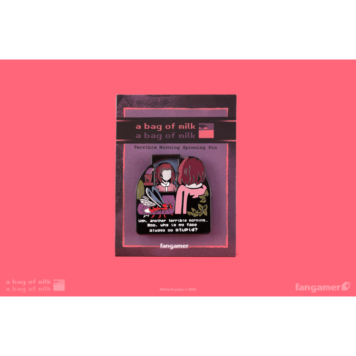 Аксесуари: Пін A Bag of Milk (Terrible Morning Spinning Pin) від Fangamer у магазині GameBuy, номер фото: 2