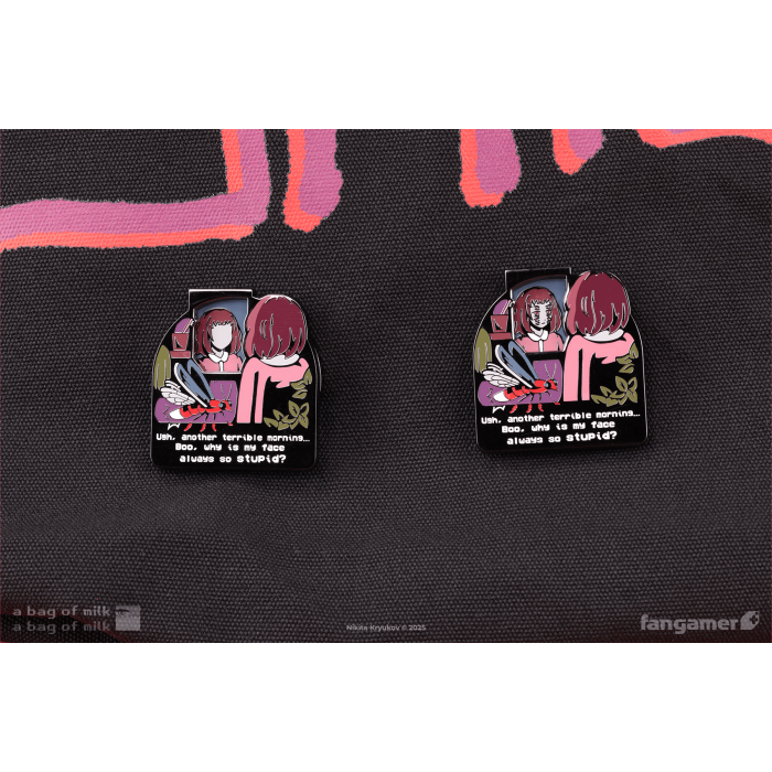 Аксесуари: Пін A Bag of Milk (Terrible Morning Spinning Pin) від Fangamer у магазині GameBuy, номер фото: 3