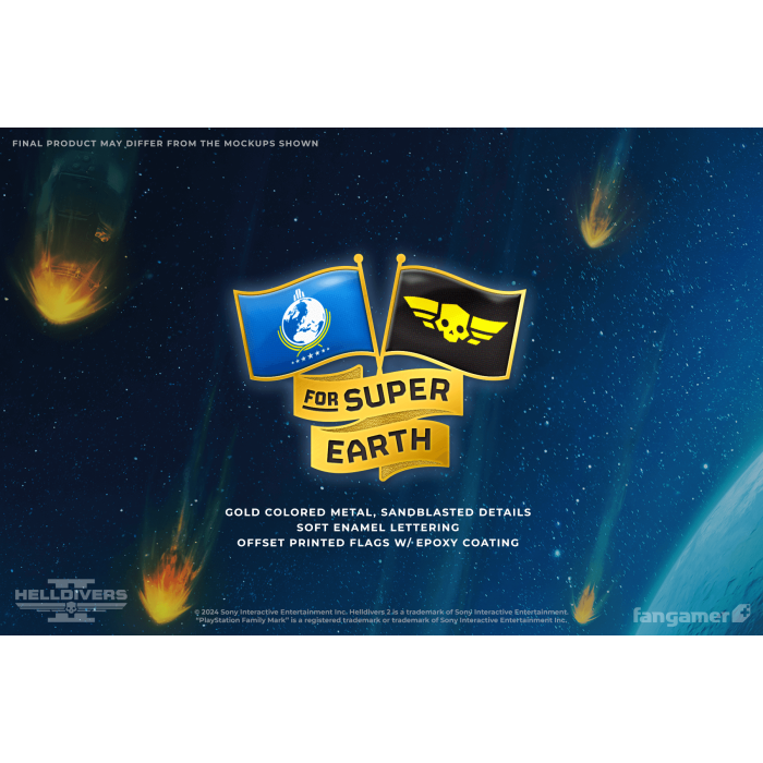 Аксесуари: Пін Helldivers 2 (For Super Earth Pin) від Fangamer у магазині GameBuy