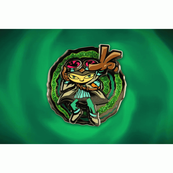 Аксесуари: Пін Psychonauts (Psychokinetic Raz Spinning Pin) від Fangamer у магазині GameBuy, номер фото: 3