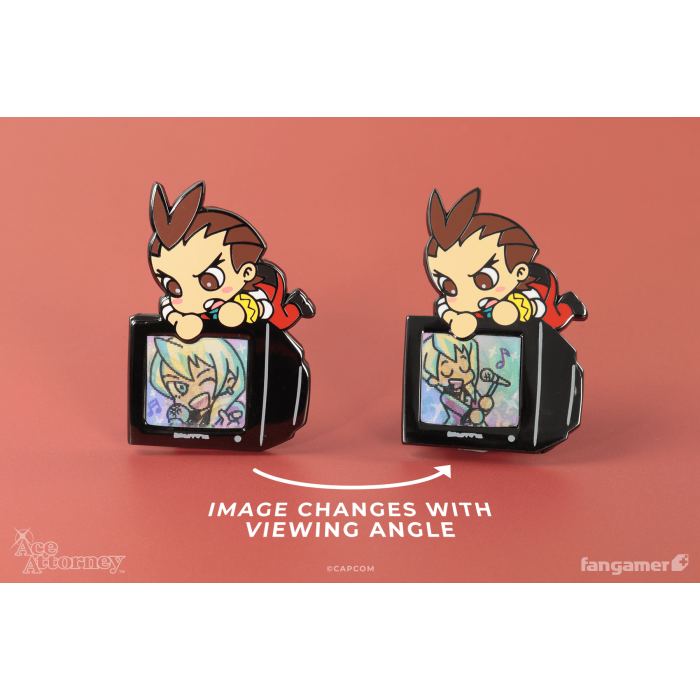 Аксесуари: Пін Ace Attorney (Let's Rock! Lenticular Pin) від Fangamer у магазині GameBuy, номер фото: 4