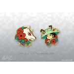 Набор пинов Okami (Hana Valley Enamel Pin Set)