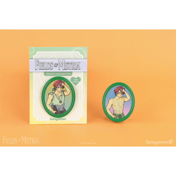 Аксессуары: Пин Fields of Mistria (March Lenticular Pin) от Fangamer в магазине GameBuy, номер фото: 2