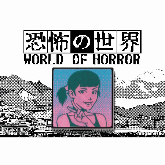 Аксессуары: Пин World of Horror (Doomed Already Lenticular Pin) от Fangamer в магазине GameBuy, номер фото: 3