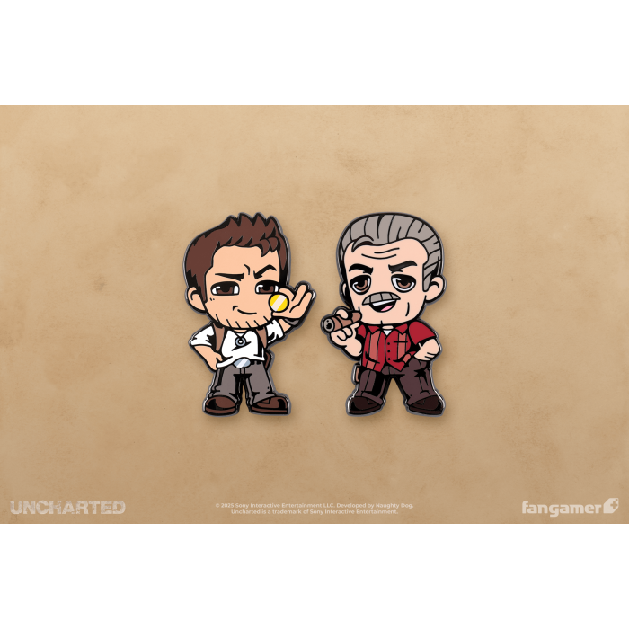 Аксессуары: Набор пинов Uncharted (Nathan and Sully Pin Set) от Fangamer в магазине GameBuy