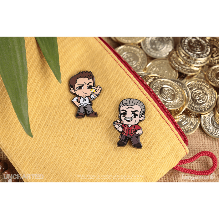 Аксессуары: Набор пинов Uncharted (Nathan and Sully Pin Set) от Fangamer в магазине GameBuy, номер фото: 3