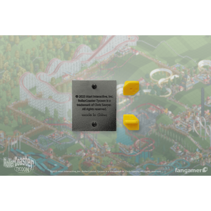 Аксессуары: Пин RollerCoaster Tycoon ("I feel sick." Lenticular Pin) от Fangamer в магазине GameBuy, номер фото: 1