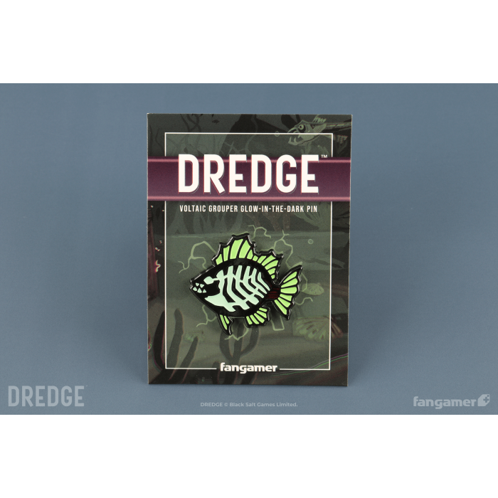 Аксессуары: Пин DREDGE (Voltaic Grouper Glow-in-the-Dark Pin) от Fangamer в магазине GameBuy, номер фото: 2