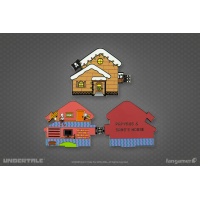 Пин UNDERTALE (Papyrus & Sans's House Hinged Pin)