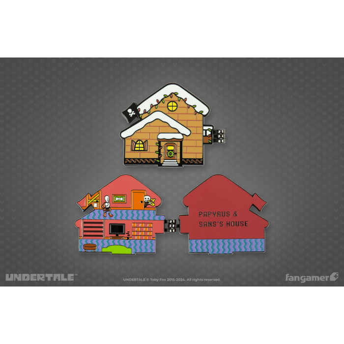 Аксессуары: Пин UNDERTALE (Papyrus & Sans's House Hinged Pin) от Fangamer в магазине GameBuy
