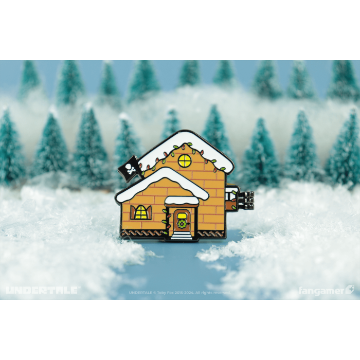 Аксессуары: Пин UNDERTALE (Papyrus & Sans's House Hinged Pin) от Fangamer в магазине GameBuy, номер фото: 2