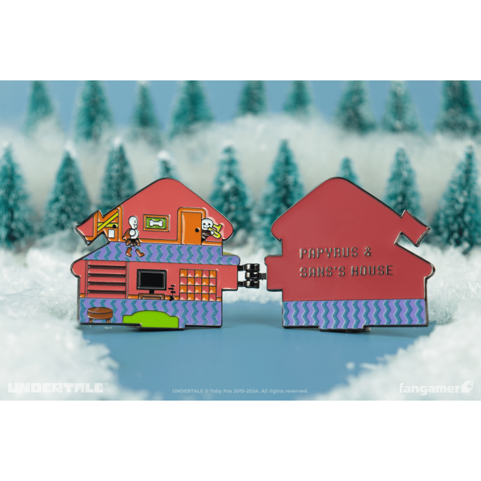 Аксессуары: Пин UNDERTALE (Papyrus & Sans's House Hinged Pin) от Fangamer в магазине GameBuy, номер фото: 3