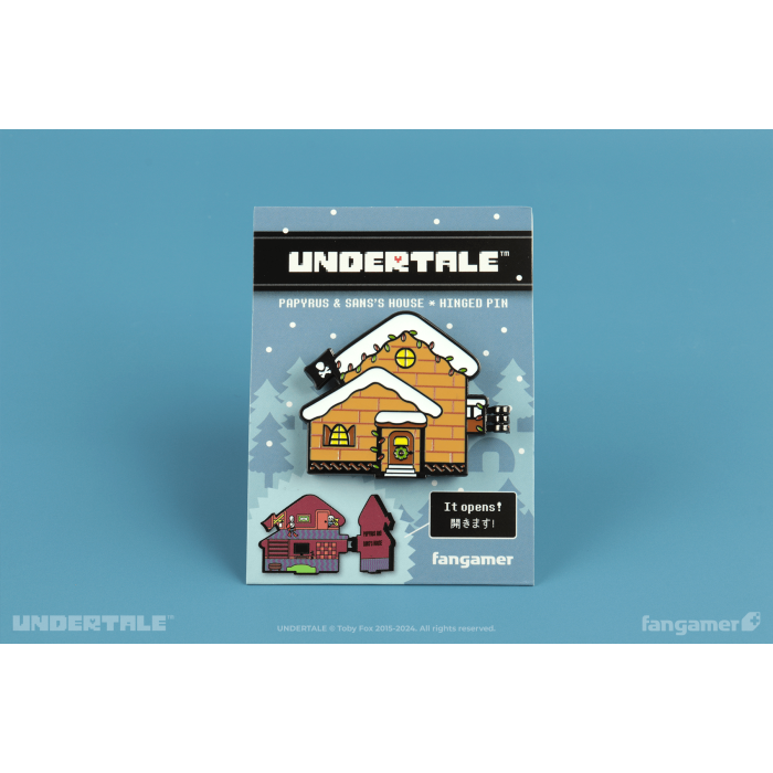 Аксессуары: Пин UNDERTALE (Papyrus & Sans's House Hinged Pin) от Fangamer в магазине GameBuy, номер фото: 4