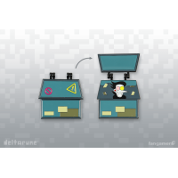 Пин DELTARUNE (Spamton Dumpster Hinged Pin)