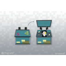Пин DELTARUNE (Spamton Dumpster Hinged Pin)