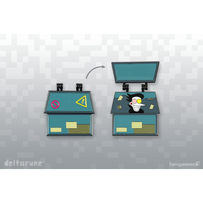 Аксессуары: Пин DELTARUNE (Spamton Dumpster Hinged Pin) от Fangamer в магазине GameBuy