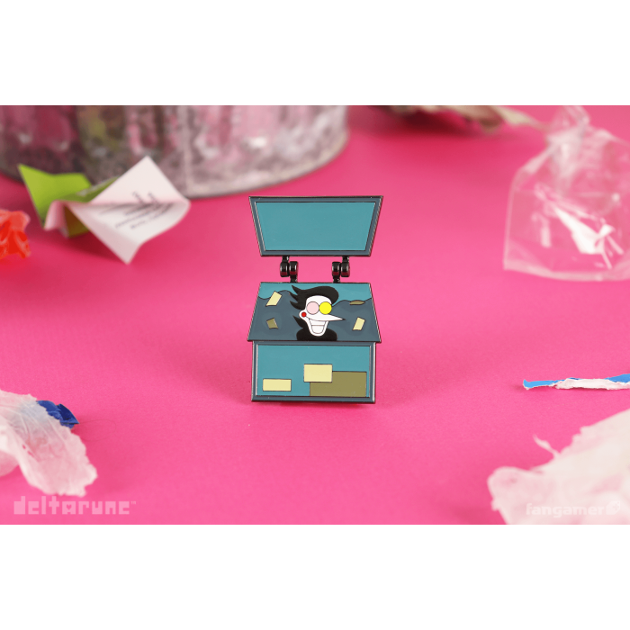 Аксессуары: Пин DELTARUNE (Spamton Dumpster Hinged Pin) от Fangamer в магазине GameBuy, номер фото: 2
