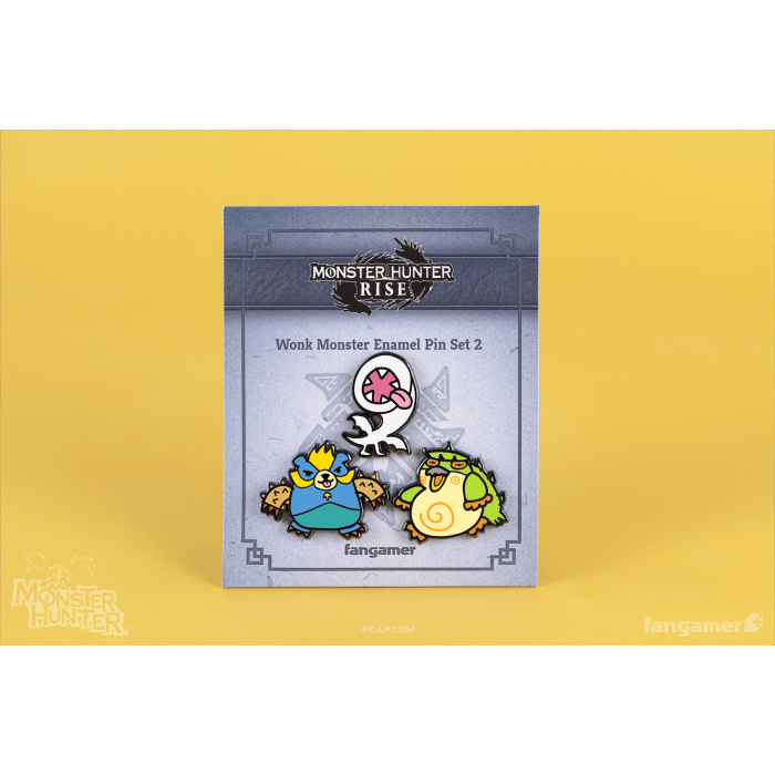 Аксесуари: Набір пінів Monster Hunter (Wonk Monster Enamel Pin Set 2) від Fangamer у магазині GameBuy, номер фото: 3