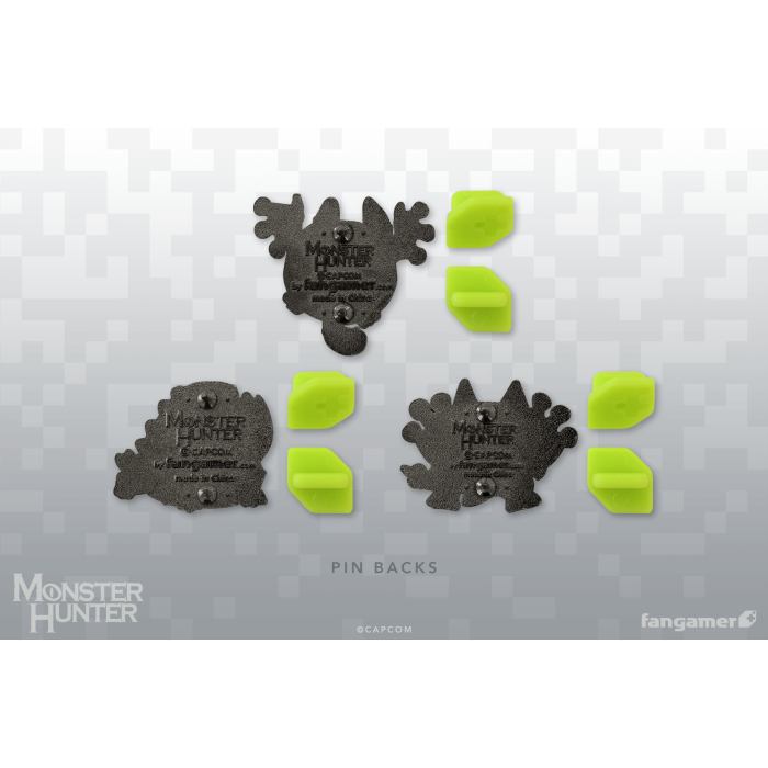 Аксессуары: Набор пинов Monster Hunter (Wonk Monster Enamel Pin Set) от Fangamer в магазине GameBuy, номер фото: 1
