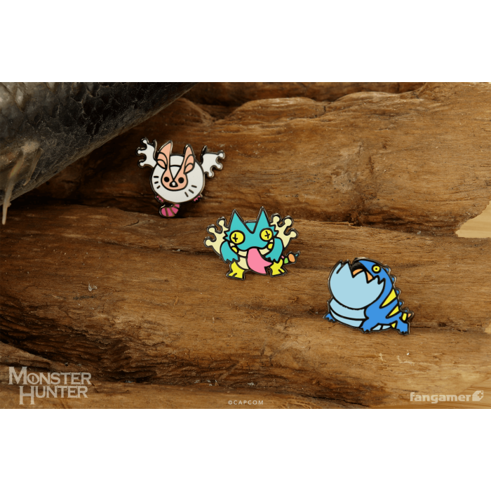 Аксессуары: Набор пинов Monster Hunter (Wonk Monster Enamel Pin Set) от Fangamer в магазине GameBuy, номер фото: 2