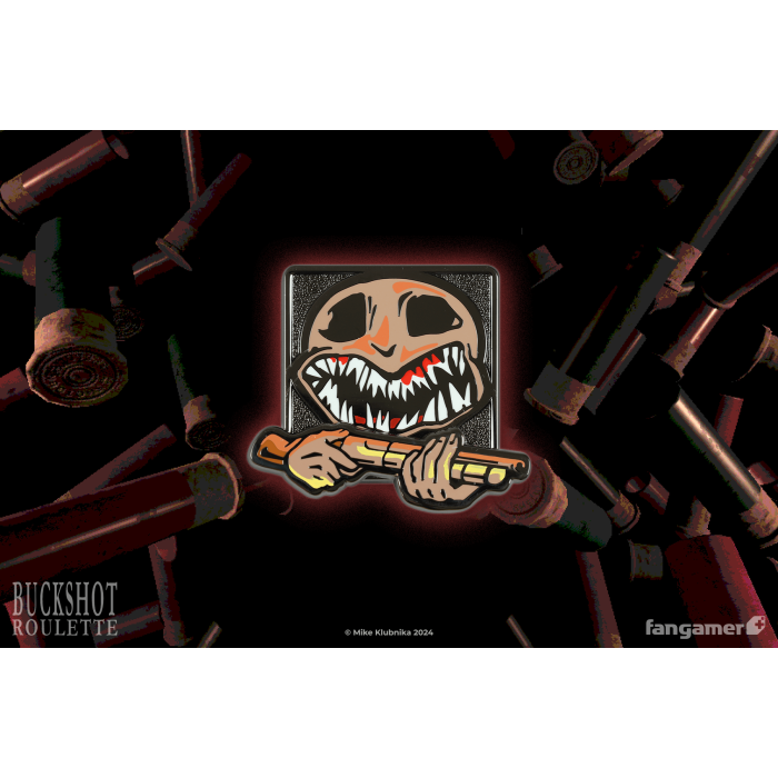 Аксессуары: Пин Buckshot Roulette (The Dealer Pin) от Fangamer в магазине GameBuy