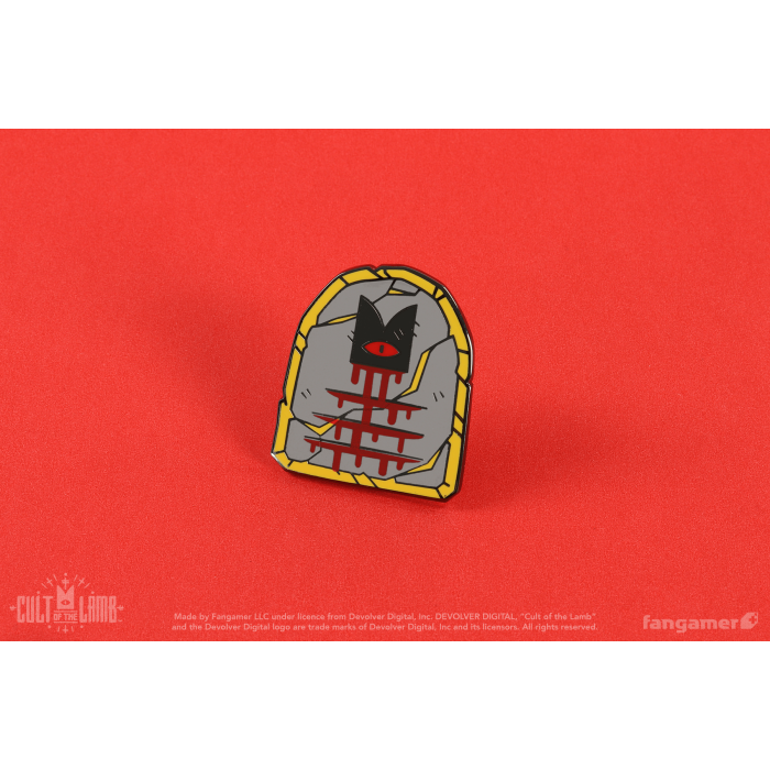 Аксесуари: Пін Cult of the Lamb (Commandment Stone Pin) від Fangamer у магазині GameBuy, номер фото: 2