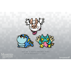 Набор пинов Monster Hunter (Wonk Monster Enamel Pin Set)