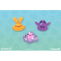 Набор пинов Slime Rancher 2 (Slime Buddies Pin Set)