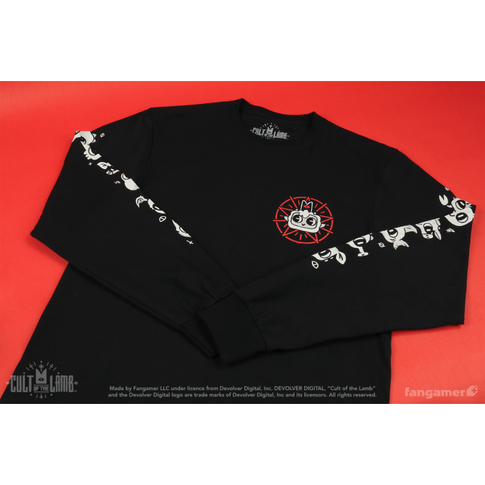 Одежда: Лонгслив Cult of the Lamb (Follower Friends) от Fangamer в магазине GameBuy, номер фото: 1