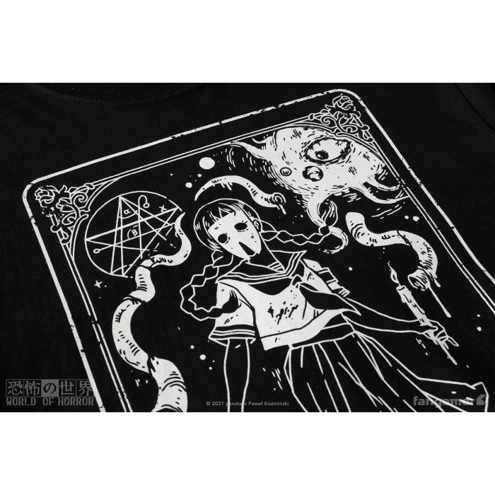 Одежда: Лонгслив World of Horror (Ominous Tarot Long-Sleeved Shirt) от Fangamer в магазине GameBuy, номер фото: 3