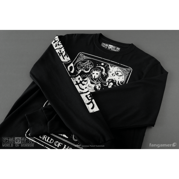 Одежда: Лонгслив World of Horror (Ominous Tarot Long-Sleeved Shirt) от Fangamer в магазине GameBuy, номер фото: 4
