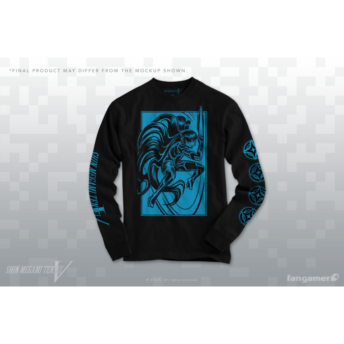 Одежда: Лонгслив Shin Megami Tensei V (Aramasa Long-Sleeved Shirt) от Fangamer в магазине GameBuy