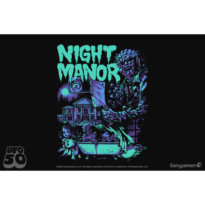 Одежда: Лонгслив UFO 50 (Night Manor) от Fangamer в магазине GameBuy, номер фото: 1
