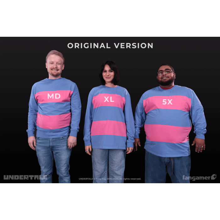 Одежда: Лонгслив UNDERTALE (Human Shirt (Glitch Version)) от Fangamer в магазине GameBuy, номер фото: 1