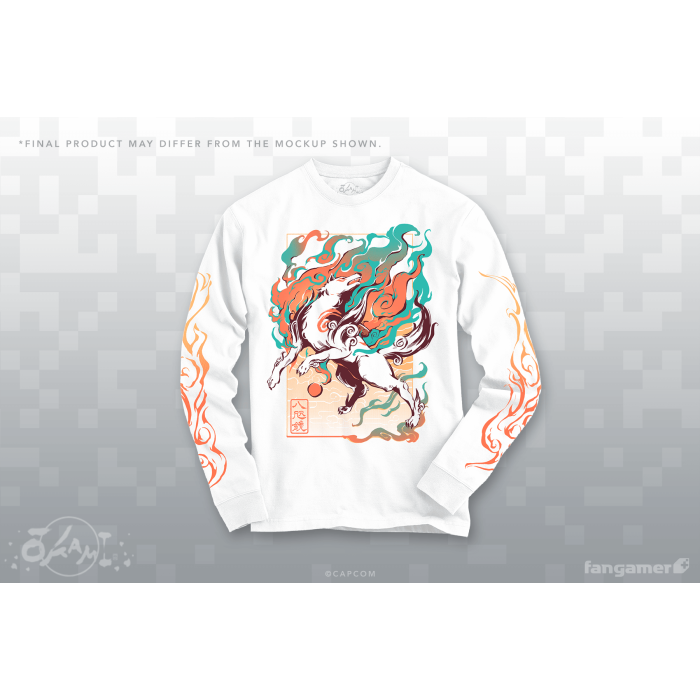 Одяг: Лонгслів Okami (Solar Flare Long-Sleeved Shirt) від Fangamer у магазині GameBuy